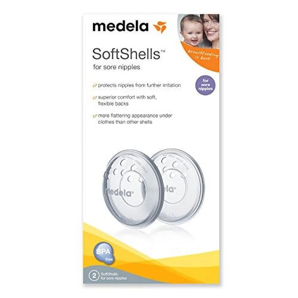 Softshells Sore Nipple Kit, Silicone, Clear, 80210, 8 Piece Set