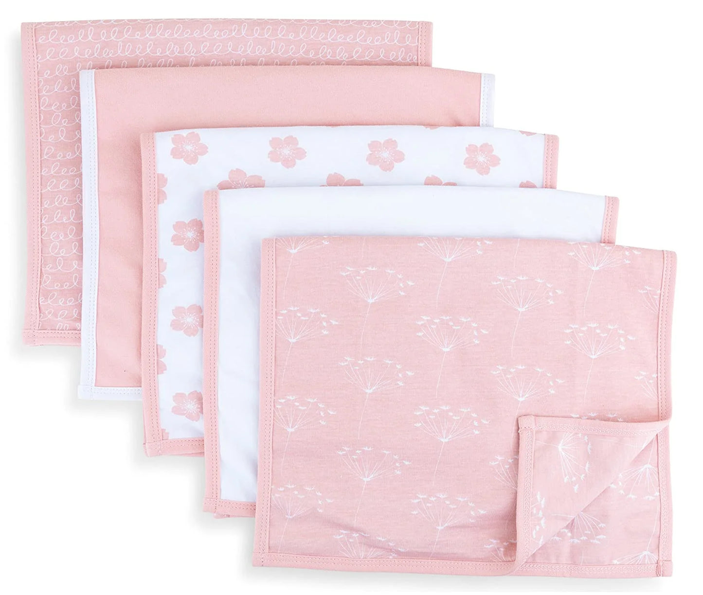 Ely’s & co Cotton Burp Cloth, 5Pk 