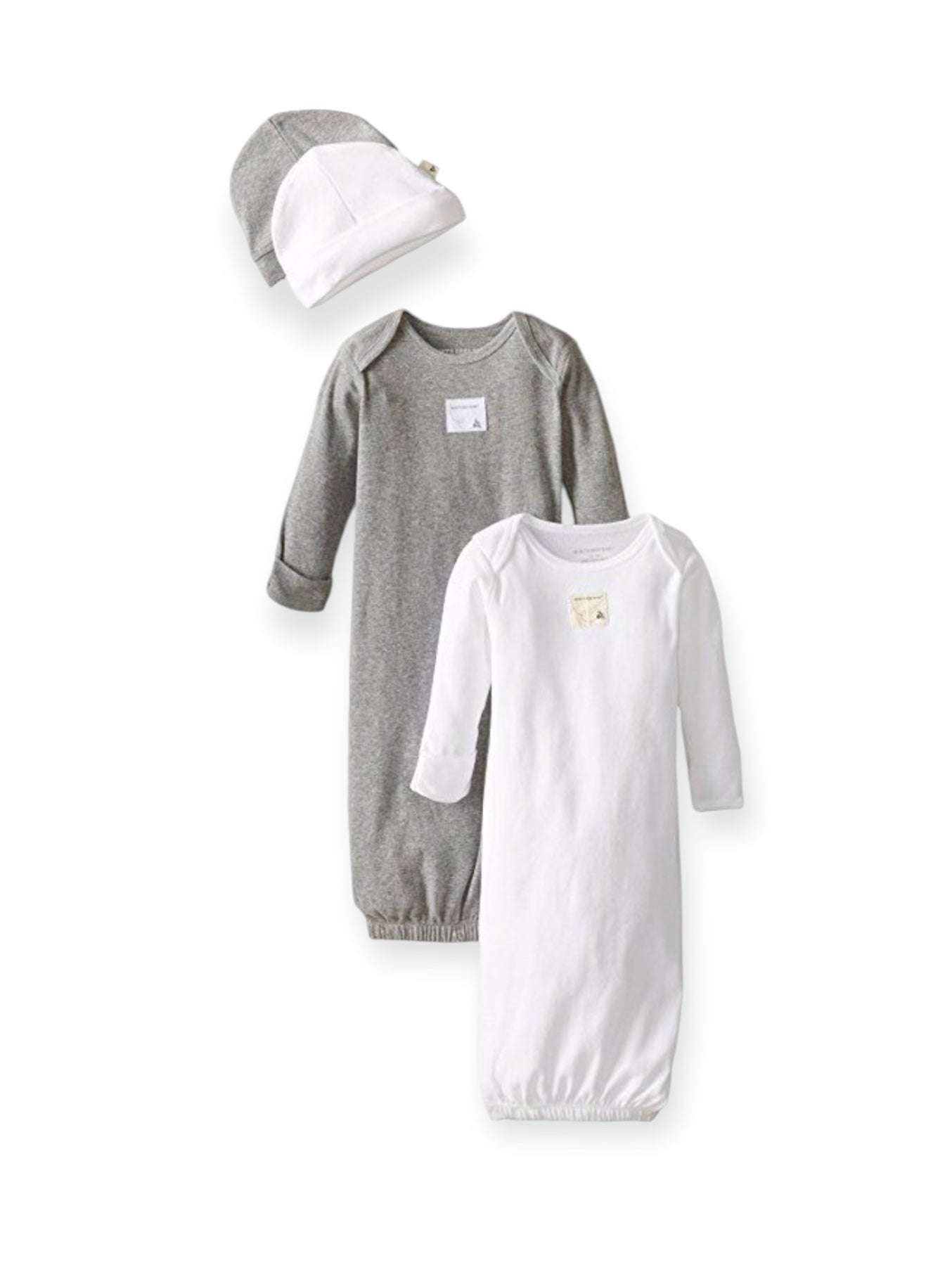 Burt's Bees Sleeper Gown & Hat Set,( 0-6 Months)