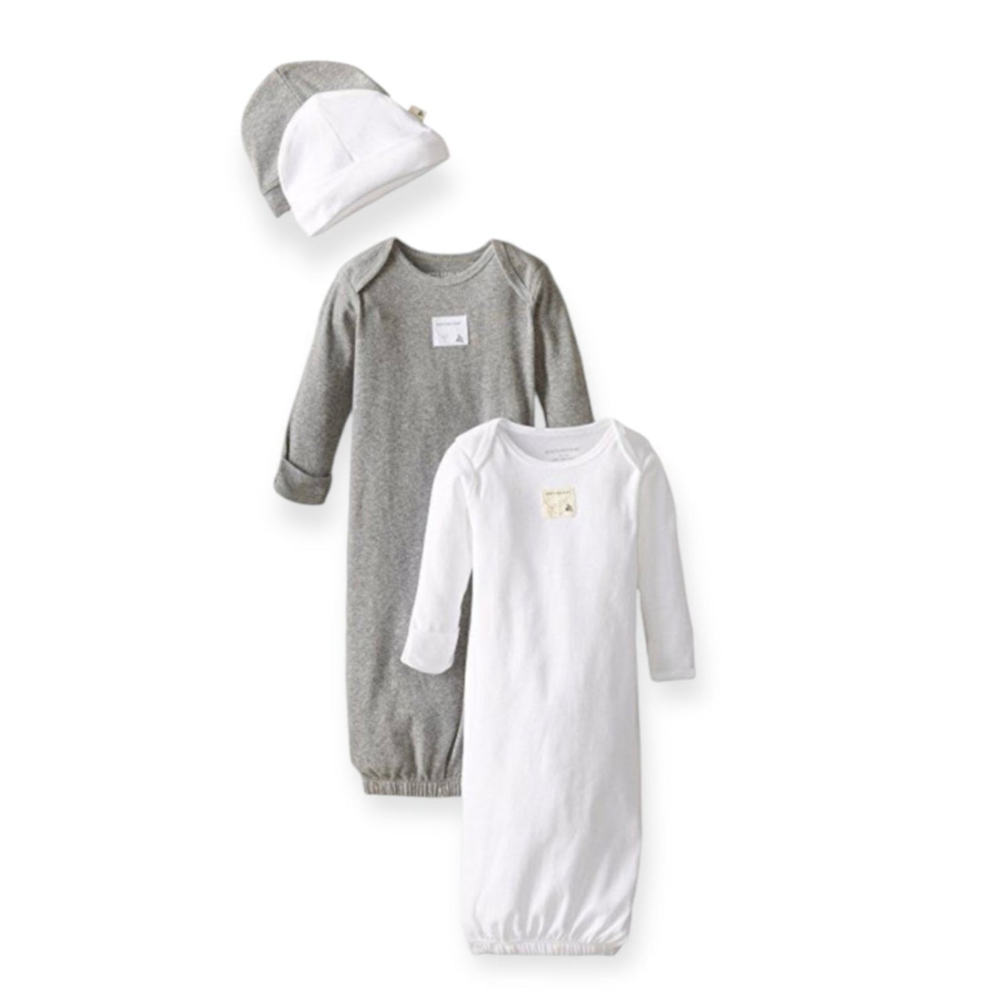 Burt's Bees Sleeper Gown & Hat Set,( 0-6 Months)