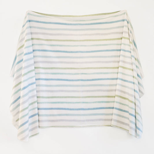 Village Baby Extra Soft Stretchy Knit Swaddle Blanket: Dapper Stripes